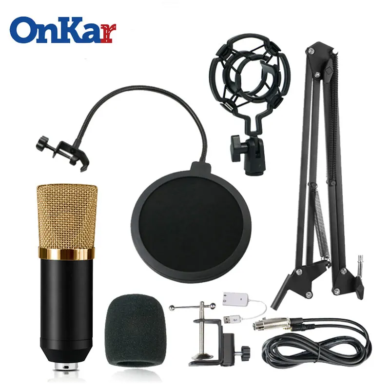 Voice Recording Microphone Professional Condenser Microphone With Sound Card For YouTube KTV Radio Broadcasting Singing Computer
Voice Recording Microphone Professional Condenser Microphone With Sound Card For YouTube KTV Radio Broadcasting Singing Computer