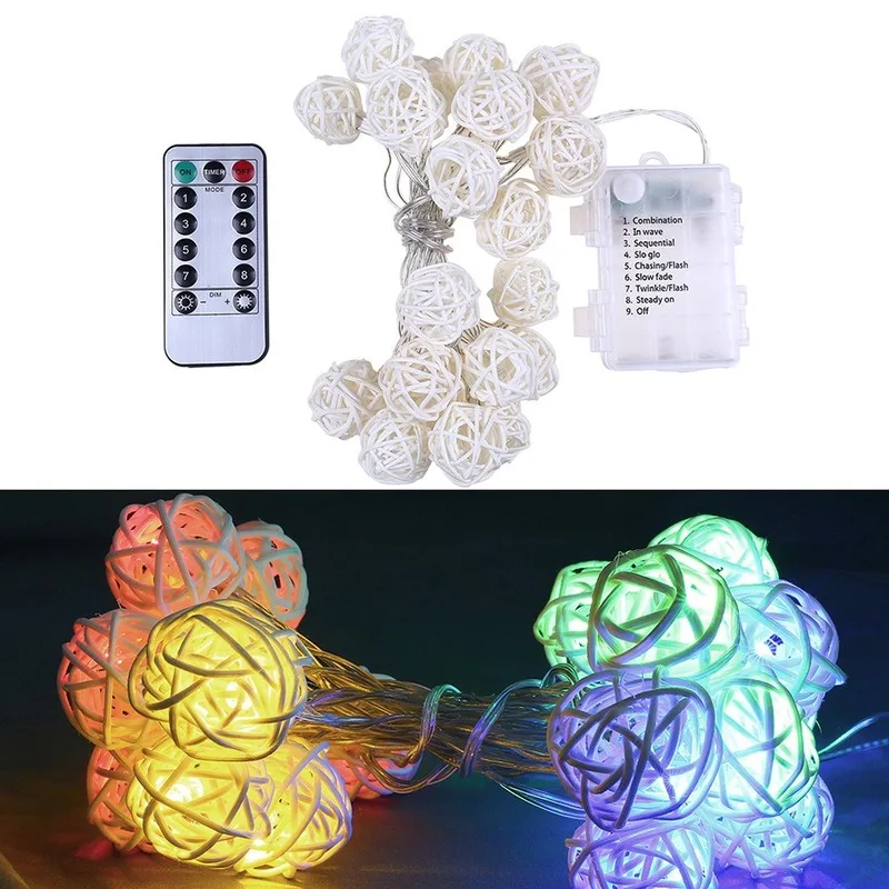 20 Lights with Remote Control Rattan Decorative Lights String Thai Rattan LED Home Decorative Lights Christmas Garland
20 Lights with Remote Control Rattan Decorative Lights String Thai Rattan LED Home Decorative Lights Christmas Garland