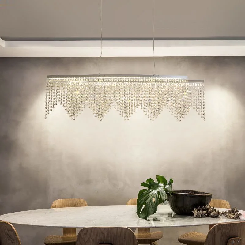 Modern Crystal Pendant Lights Lustre Restaurant Dining Room Deco Pendant Lamp Cafe Bar Led Indoor Lighting Hanging Light Fixture
Modern Crystal Pendant Lights Lustre Restaurant Dining Room Deco Pendant Lamp Cafe Bar Led Indoor Lighting Hanging Light Fixture