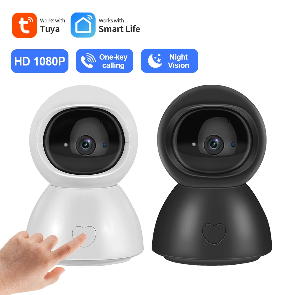1080P HD 2MP Indoor Tuya Smart Wifi Two way audio IR Camera Indoor one key calling camera Indoor Smart Home Security Camera
1080P HD 2MP Indoor Tuya Smart Wifi Two way audio IR Camera Indoor one key calling camera Indoor Smart Home Security Camera