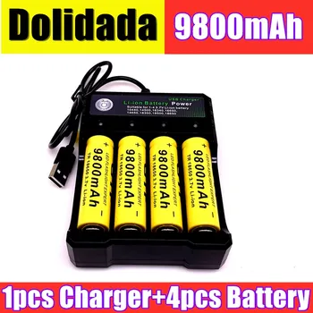 Dolidada High Quality 9800 mAh 3.7 V 18650 lithium ion ion batteries Rechargeable battery For Lantern Free Torch 
Dolidada High Quality 9800 mAh 3.7 V 18650 lithium ion ion batteries Rechargeable battery For Lantern Free Torch