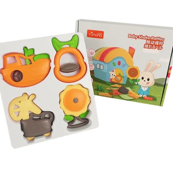 Tumama 4Pcs Baby Rattles Toys Music Bed Bell Hand Hold Jingle Shaking Bell Plastic Animal Rattles Baby Toys 0-12 Months Bell
Tumama 4Pcs Baby Rattles Toys Music Bed Bell Hand Hold Jingle Shaking Bell Plastic Animal Rattles Baby Toys 0-12 Months Bell