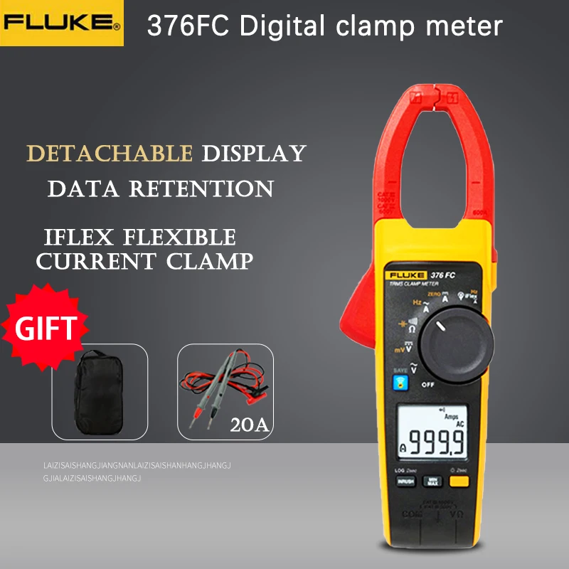 Fluke 376 FC True RMS 1000A AC/DC Clamp Meter with iFlex 2500A AC with a NIST-Traceable Calibration Certificate Fluke 376-FC
Fluke 376 FC True RMS 1000A AC/DC Clamp Meter with iFlex 2500A AC with a NIST-Traceable Calibration Certificate Fluke 376-FC