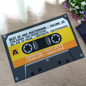 Cassette Tape Mats Anti Slip Floor Carpet Tape Pattern Print Doormat Rectangle Front Door Mats indoor Outdoor Entrance Carpet
Cassette Tape Mats Anti Slip Floor Carpet Tape Pattern Print Doormat Rectangle Front Door Mats indoor Outdoor Entrance Carpet