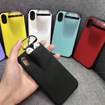 10pcs 2 In 1 Phone Case Earphone Storage Box For iPhone 11 Pro XS MAX XR X 7 8 Plus Airpods 1 2 Pro Soft Silicone Cover
10pcs 2 In 1 Phone Case Earphone Storage Box For iPhone 11 Pro XS MAX XR X 7 8 Plus Airpods 1 2 Pro Soft Silicone Cover