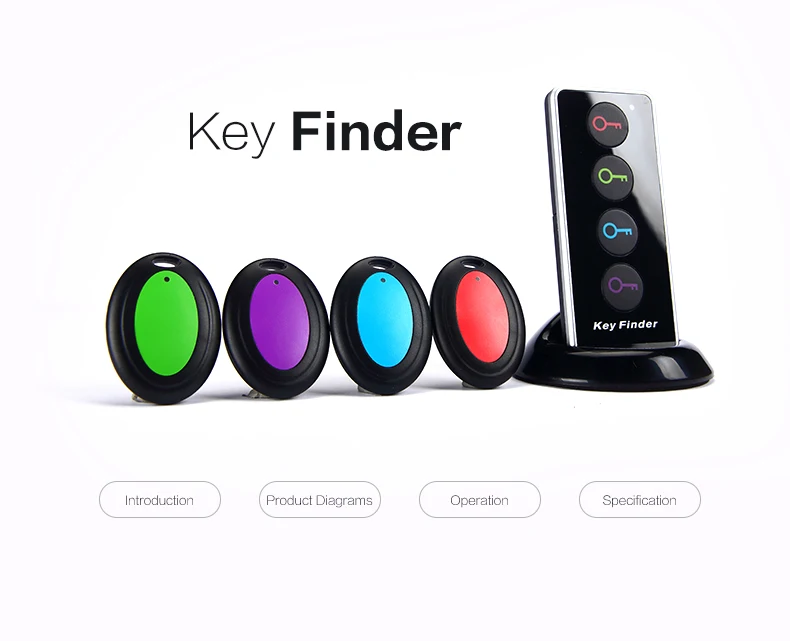 Key Finder Wireless Locator Tracker Anti-lost Alarm Smart Activity Tracker Anti-Lost for Phone Luggage Bag Pet Remote Control
Key Finder Wireless Locator Tracker Anti-lost Alarm Smart Activity Tracker Anti-Lost for Phone Luggage Bag Pet Remote Control