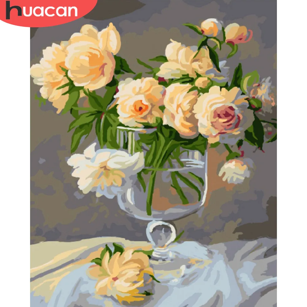 HUACAN Oil Painting By Numbers Flower In Vase Kits Drawing Canvas HandPainted DIY Pictures By Numbers Home Decoration
HUACAN Oil Painting By Numbers Flower In Vase Kits Drawing Canvas HandPainted DIY Pictures By Numbers Home Decoration