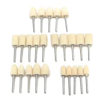25Pcs set 1/8 inch Felt Polishing Buffing Points Mounted Imitation Wool For Rotary Tool
25Pcs set 1/8 inch Felt Polishing Buffing Points Mounted Imitation Wool For Rotary Tool