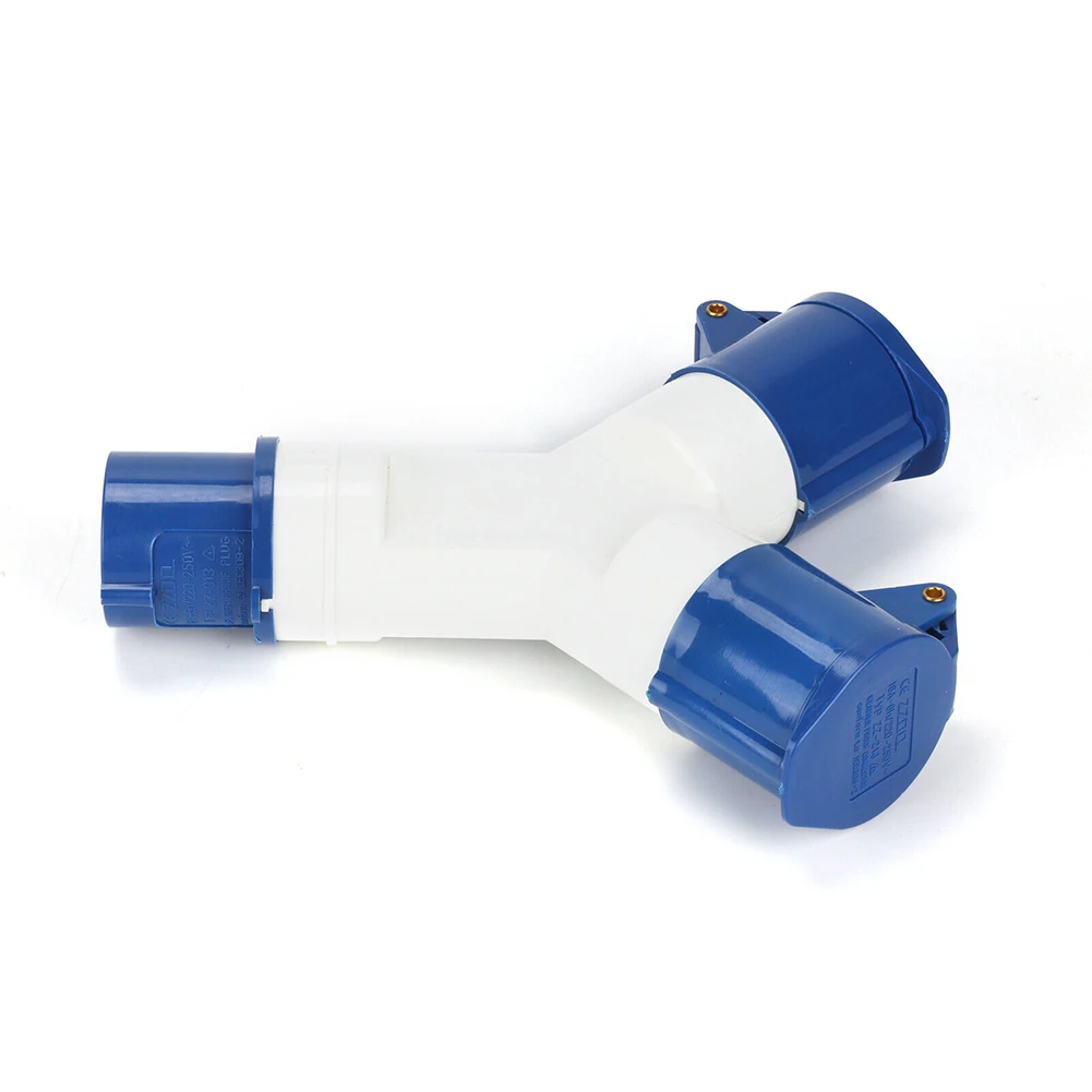 220V Caravan Hook Up Adaptor Durable Copper Connector 16Amp Splitter Socket Tools Waterproof Electrical 2 Way Industrial 3 Pin 
220V Caravan Hook Up Adaptor Durable Copper Connector 16Amp Splitter Socket Tools Waterproof Electrical 2 Way Industrial 3 Pin