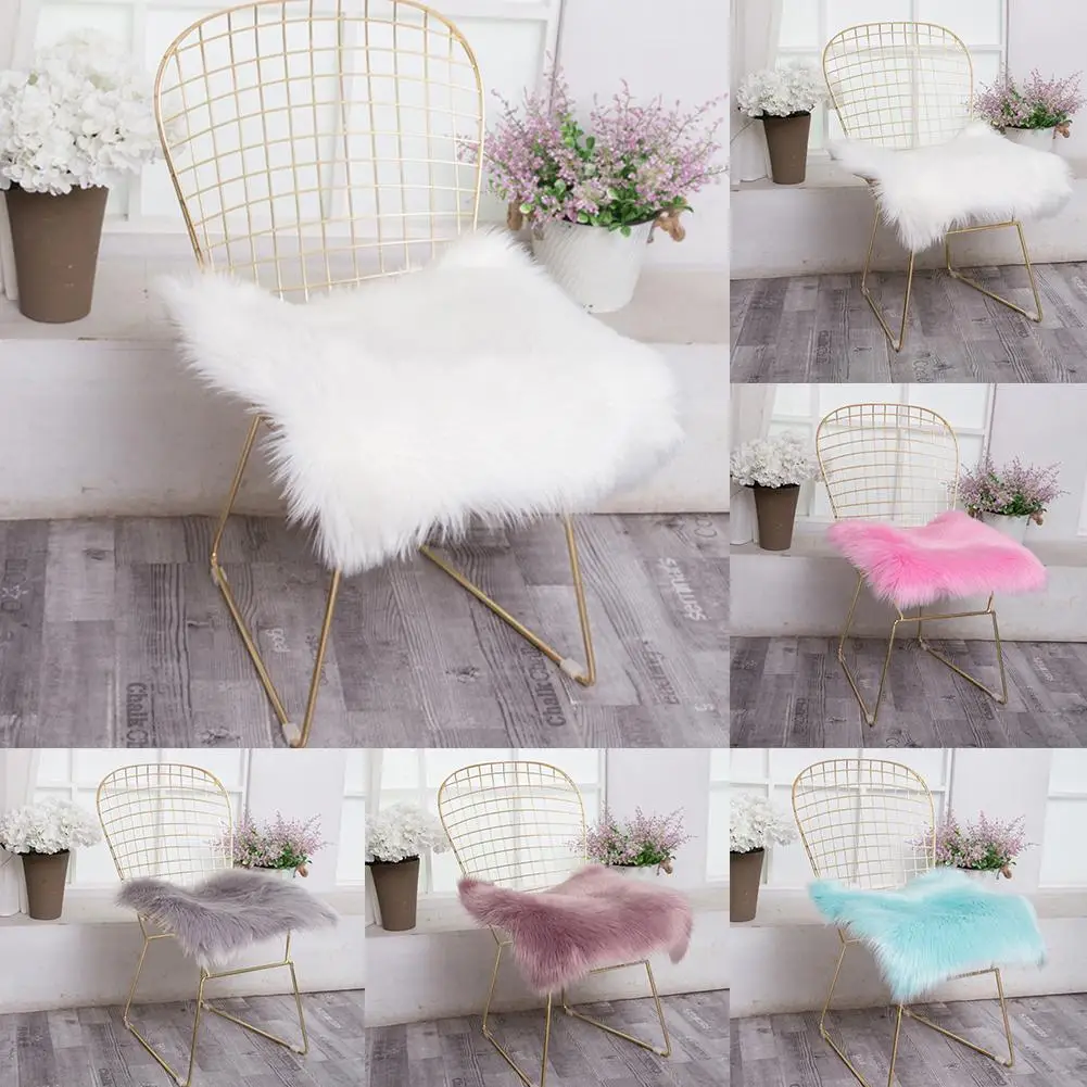 Artificial Wool Soft Rug Chair Cushion Winter Advanced Fibers Hairy Carpet Seat Pad Warm Floor Rugs Chair Cover Home Decoration
Artificial Wool Soft Rug Chair Cushion Winter Advanced Fibers Hairy Carpet Seat Pad Warm Floor Rugs Chair Cover Home Decoration