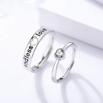 Elegant S925 sterling silver ring trend new fashion retro couple ring suitable for romantic proposal 2pcs/set
Elegant S925 sterling silver ring trend new fashion retro couple ring suitable for romantic proposal 2pcs/set