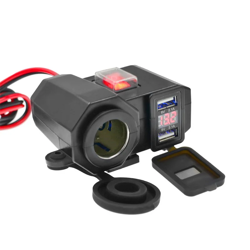 Waterproof Lighter for Motorcycle and Electric Car Universal Mobile Phone 3 in 1 USB Socket
Waterproof Lighter for Motorcycle and Electric Car Universal Mobile Phone 3 in 1 USB Socket