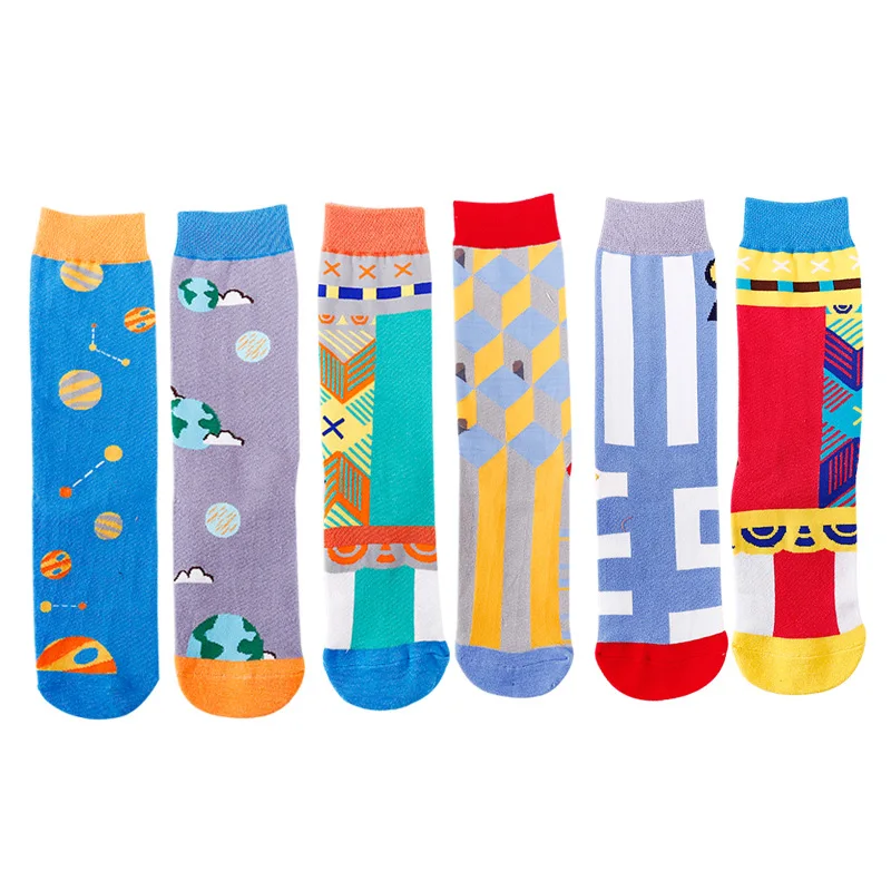 New product cute and interesting left and right asymmetrical AB unisex socks colorful vertical strips couple cotton socks
New product cute and interesting left and right asymmetrical AB unisex socks colorful vertical strips couple cotton socks