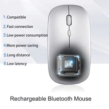 2.4Ghz + Bluetooth Dual mode Wireless Mouse 800/1200/1600 DPI Rechargeable Ergonomic Portable Optical Mice Computer PC Pad
2.4Ghz + Bluetooth Dual mode Wireless Mouse 800/1200/1600 DPI Rechargeable Ergonomic Portable Optical Mice Computer PC Pad