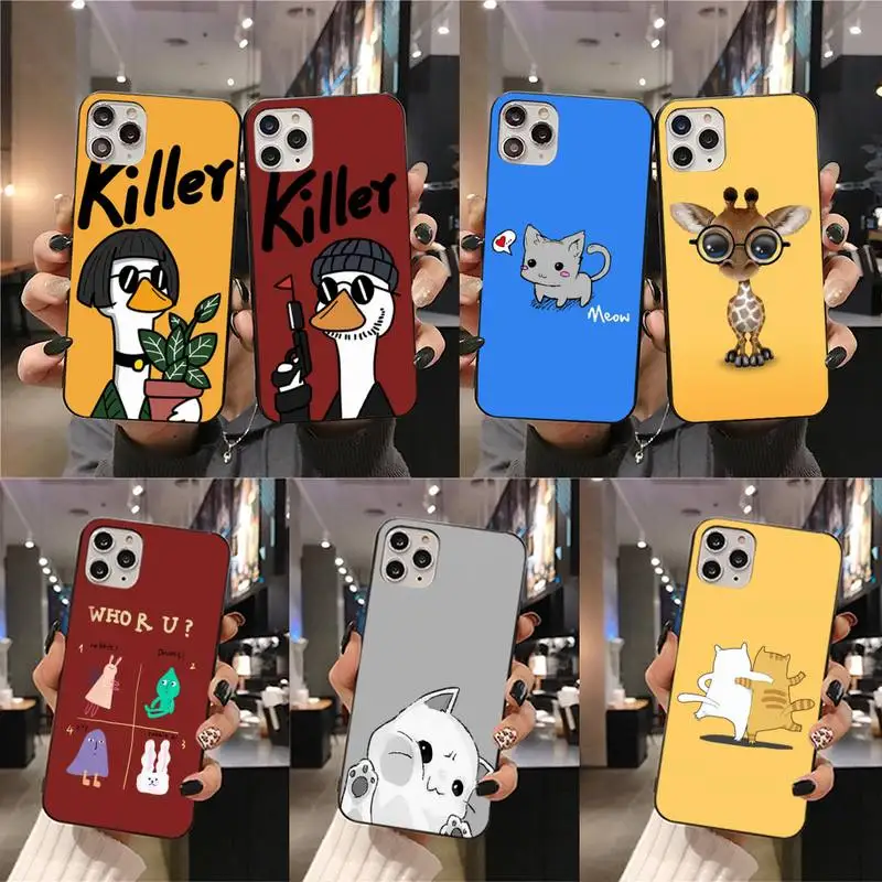 Cute Cartoon Killer Giraffe Cat Phone Case for iphone 12 pro max mini 11 pro XS MAX 8 7 6 6S Plus X 5S SE 2020 XR case
Cute Cartoon Killer Giraffe Cat Phone Case for iphone 12 pro max mini 11 pro XS MAX 8 7 6 6S Plus X 5S SE 2020 XR case