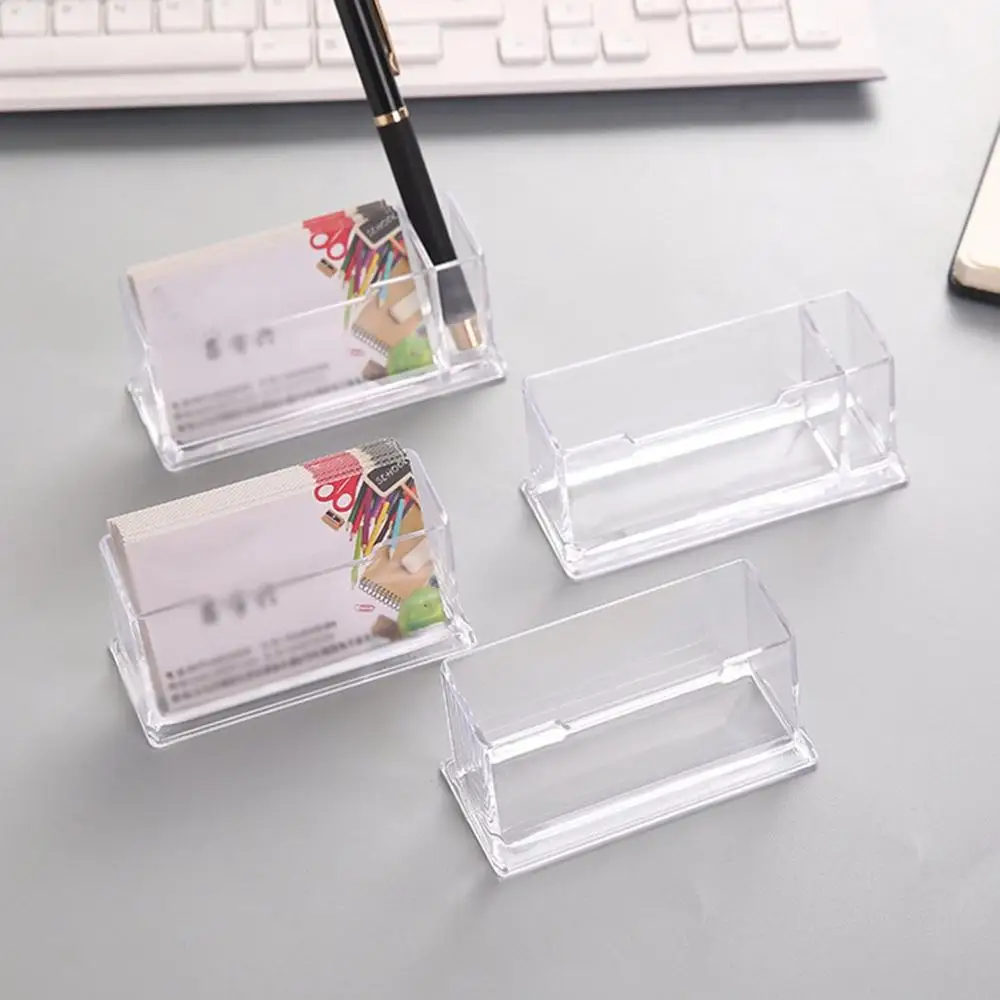 Portable Clear Business Card Holder Display Stand Desk Desktop Countertop Business Card Holder Desk Shelf Box
Portable Clear Business Card Holder Display Stand Desk Desktop Countertop Business Card Holder Desk Shelf Box