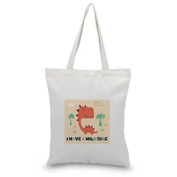 Cartoon Dinosaur Pattern Canvas Tote Bag Shopping Bag Handbag Daily Use Text DIY Custom Print Logo Eco Reusable Recycle
Cartoon Dinosaur Pattern Canvas Tote Bag Shopping Bag Handbag Daily Use Text DIY Custom Print Logo Eco Reusable Recycle