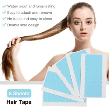 5 Sheets 60pcs Hair Tape Adhesive Glue 4*0.8cm Double Side Tape Waterproof For Lace Wig Hair Extension Tool Invisible hair
5 Sheets 60pcs Hair Tape Adhesive Glue 4*0.8cm Double Side Tape Waterproof For Lace Wig Hair Extension Tool Invisible hair