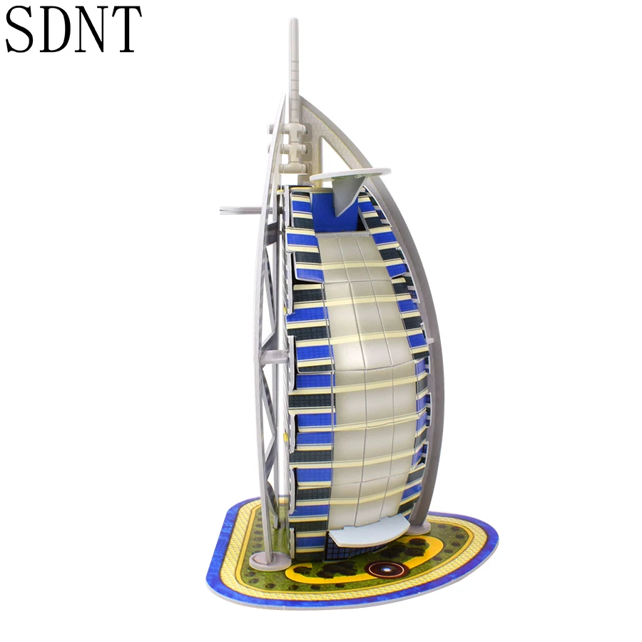 Paper Building 3D Model Kids Puzzle Dubai Hotel Burj Al Arab DIY Assembly Cardboard Model Kit Educational Toys for Children Gift
Paper Building 3D Model Kids Puzzle Dubai Hotel Burj Al Arab DIY Assembly Cardboard Model Kit Educational Toys for Children Gift