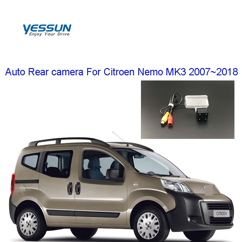 Yessun License Plate Rear View Camera 4 LED Night Vision 170 Degree HD For Citroen Nemo MK3 2007~2018
Yessun License Plate Rear View Camera 4 LED Night Vision 170 Degree HD For Citroen Nemo MK3 2007~2018