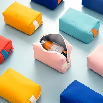 Women Ladies Simple Casual Fashion Cosmetic Bag Zipper Leather Small Cube Make Up Storage Bag
Women Ladies Simple Casual Fashion Cosmetic Bag Zipper Leather Small Cube Make Up Storage Bag