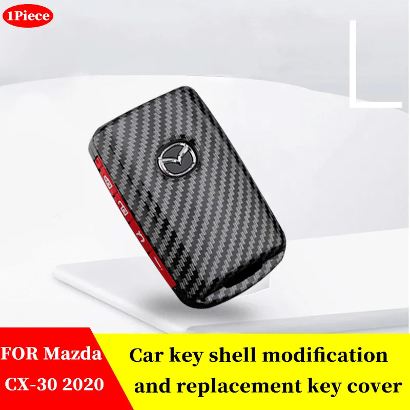 FOR Mazda CX-30 CX30 2020 Car Carbon fiber black Key Case Shell Cover Car Key Chain Key Cover Dedicated Accessories
FOR Mazda CX-30 CX30 2020 Car Carbon fiber black Key Case Shell Cover Car Key Chain Key Cover Dedicated Accessories
