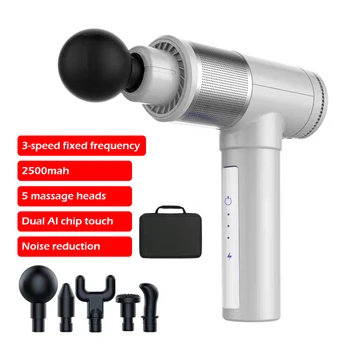 Therapy Massage Gun Hand-held Deep Massager Machine Relax Gun with 5 Massage Head Ultra-quiet Electric Muscle Massage Machine
Therapy Massage Gun Hand-held Deep Massager Machine Relax Gun with 5 Massage Head Ultra-quiet Electric Muscle Massage Machine