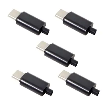 5pcs/lot DIY 24pin USB Type C USB-C Male OTG Host Type 5.1k Resistor with Black Housing Cover
5pcs/lot DIY 24pin USB Type C USB-C Male OTG Host Type 5.1k Resistor with Black Housing Cover