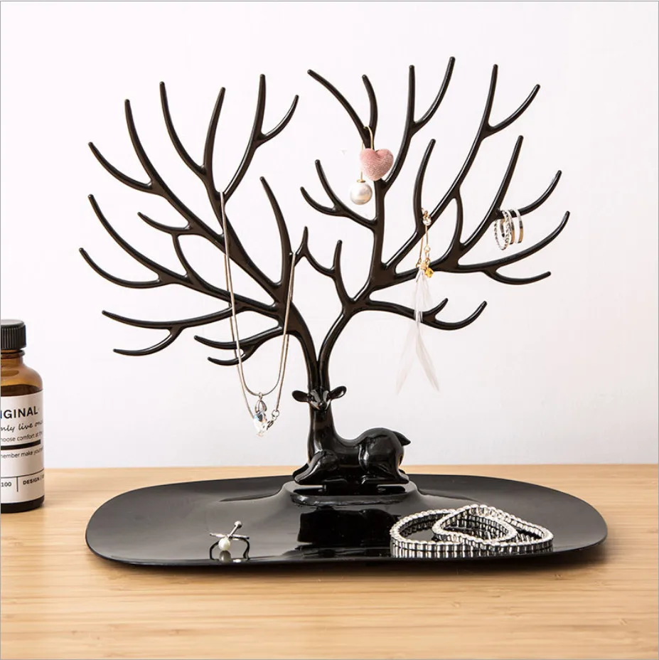 Plastic Makeup Organizer Antler Shaped Jewelry Box Creative Cosmetic Organizer Ring Lipstick Rack Necklace Display Organizer
Plastic Makeup Organizer Antler Shaped Jewelry Box Creative Cosmetic Organizer Ring Lipstick Rack Necklace Display Organizer