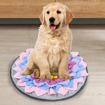 Non Slip Foraging Skill Washable Stress Release Nosework Training Playing Pet Snuffle Mat Dog Cat Home Interactive Round Toys
Non Slip Foraging Skill Washable Stress Release Nosework Training Playing Pet Snuffle Mat Dog Cat Home Interactive Round Toys