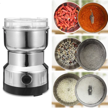 High Quality Electric Spices Nuts Coffee Bean Mills Cutter Grinder with Stainless Steel for Home Kitchen MD88
High Quality Electric Spices Nuts Coffee Bean Mills Cutter Grinder with Stainless Steel for Home Kitchen MD88
