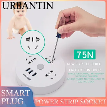 Urbantin Power Strip Socket 3 USB 3 AC Socket With Smart Plug USB Outlet Extension Socket For Phone Tablets Home Office AU RU US
Urbantin Power Strip Socket 3 USB 3 AC Socket With Smart Plug USB Outlet Extension Socket For Phone Tablets Home Office AU RU US