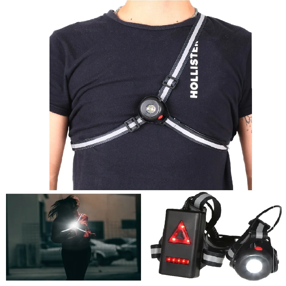 Newest Outdoor Sport Running Bike Light Chest LED Light Safety Back Warning Light Belt for Camping Cycling Running bicycle light
Newest Outdoor Sport Running Bike Light Chest LED Light Safety Back Warning Light Belt for Camping Cycling Running bicycle light