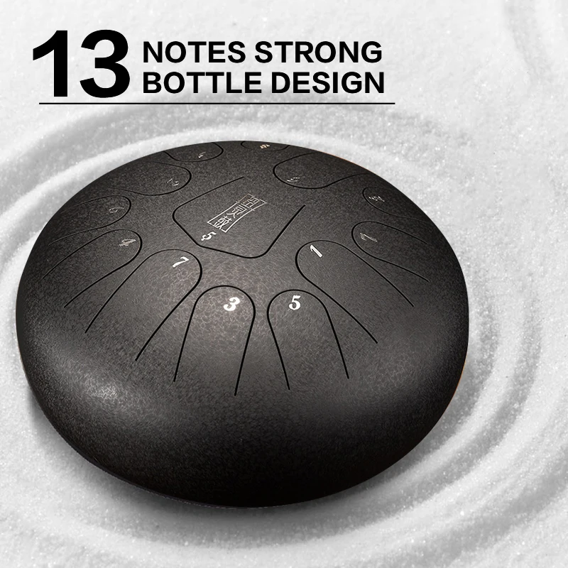 Brand 12 Inch 13 Note Handpan Steel Tongue Drums Percussion Musical Instruments Hand Pan Tank Drum With A Carry Bag Drumsticks
Brand 12 Inch 13 Note Handpan Steel Tongue Drums Percussion Musical Instruments Hand Pan Tank Drum With A Carry Bag Drumsticks