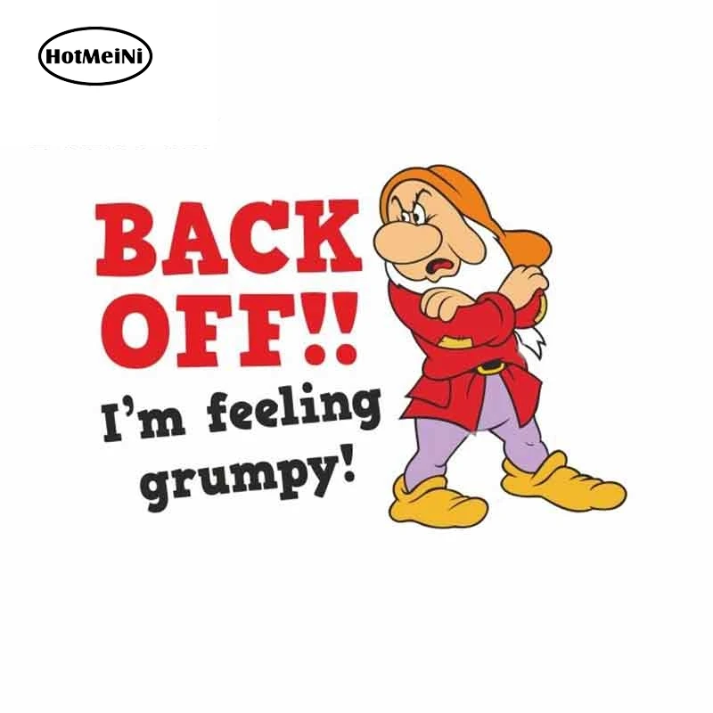 HotMeiNi 13 см x 7 9 для задней части Im Feeling Grumpy Sign аниме забавные виниловые наклейки на