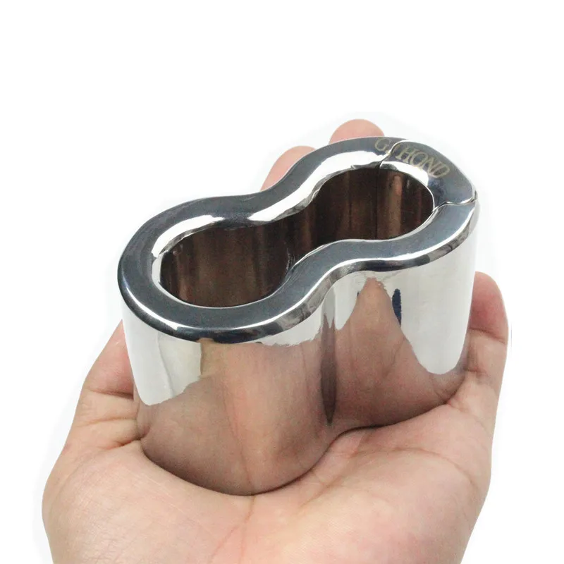 

4 Sizes Stainless Steel Scrotum Pendant Sex Ring Male Stretcher Testis Weight Bondage Pendant Sex Toys for Men BB-2-324