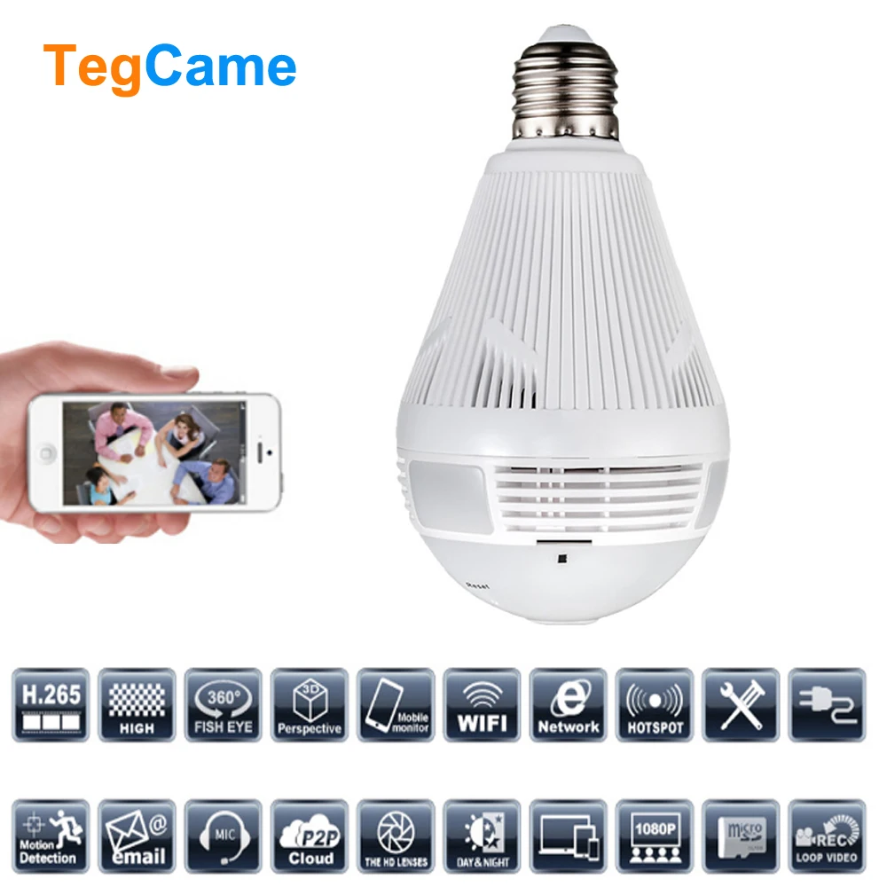 128G 360 Degree Bulb Lamp IP Camera Wi-fi 960P Wireless Panoramic Home Security Security WiFi CCTV Fisheye Two Ways Audio ICSee
128G 360 Degree Bulb Lamp IP Camera Wi-fi 960P Wireless Panoramic Home Security Security WiFi CCTV Fisheye Two Ways Audio ICSee