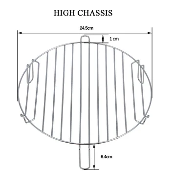 Stainless Steel Spacer Grid Microwave Oven Empty Grid High Chassis Fried Shelf Bracket Air Fryer Electric Cooker Accessories
Stainless Steel Spacer Grid Microwave Oven Empty Grid High Chassis Fried Shelf Bracket Air Fryer Electric Cooker Accessories
