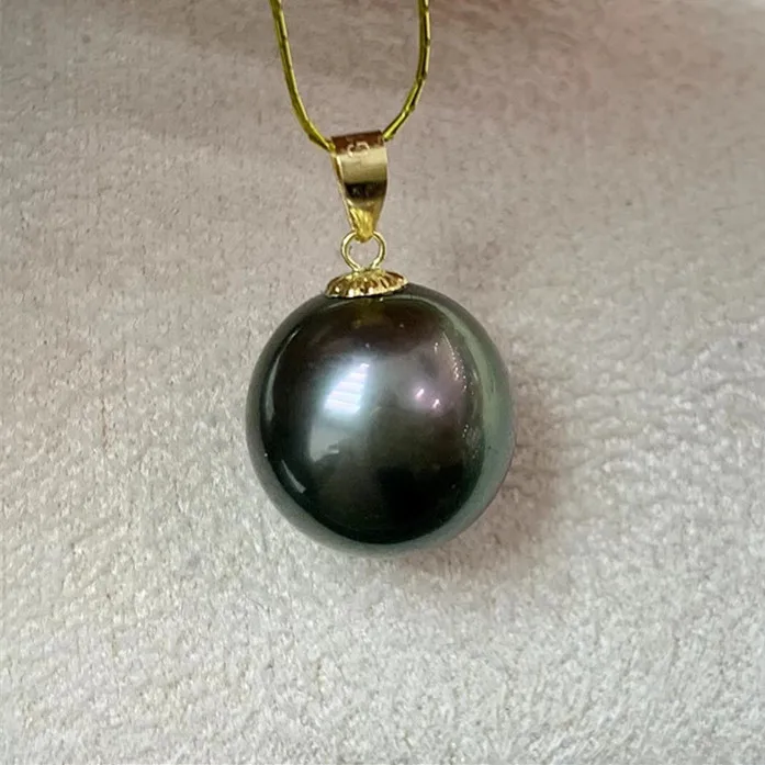 18K Gold AU750 Metal 10-11mm Big Size Real Black Southsea Tahiti Pearl Pendant Jewelry Nice Party Wedding Gift
18K Gold AU750 Metal 10-11mm Big Size Real Black Southsea Tahiti Pearl Pendant Jewelry Nice Party Wedding Gift
