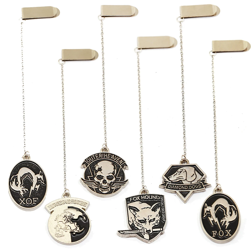 Game Metal Gear Solid Bookmark Fox Hound XOF Bead Chain Pendant Outer Heaven Keychain Students MGS Jewelry Souvenir Chaveiro
Game Metal Gear Solid Bookmark Fox Hound XOF Bead Chain Pendant Outer Heaven Keychain Students MGS Jewelry Souvenir Chaveiro