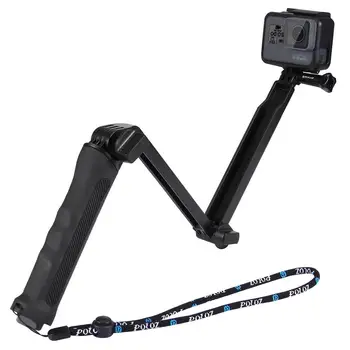 3-Way Grip Foldable Multi-functional Selfie-stick Extension Monopod with Tripod for GoPro NEW HERO /HERO8/7 /6 /5 /5Session
3-Way Grip Foldable Multi-functional Selfie-stick Extension Monopod with Tripod for GoPro NEW HERO /HERO8/7 /6 /5 /5Session