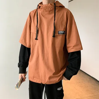 EWQ / men's wear 2020 spring new False Two Pieces Work Clothes Sweatshirt male patchwork color block Tide Loose hoodies 9Y1059
EWQ / men's wear 2020 spring new False Two Pieces Work Clothes Sweatshirt male patchwork color block Tide Loose hoodies 9Y1059