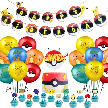 Pokemon Theme Party Set Decoration Pokemon Go Pull Flag Pocket Elf Cake Card Pokemon Kid Children's Party Birthday Decoration
Pokemon Theme Party Set Decoration Pokemon Go Pull Flag Pocket Elf Cake Card Pokemon Kid Children's Party Birthday Decoration