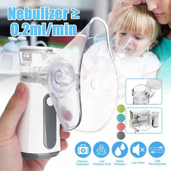 Portable Ultrasonic Nebulizer Inhaler Household Humidifier Respirator Low Noise PPE Health Care for Children Adult Rechargeable
Portable Ultrasonic Nebulizer Inhaler Household Humidifier Respirator Low Noise PPE Health Care for Children Adult Rechargeable