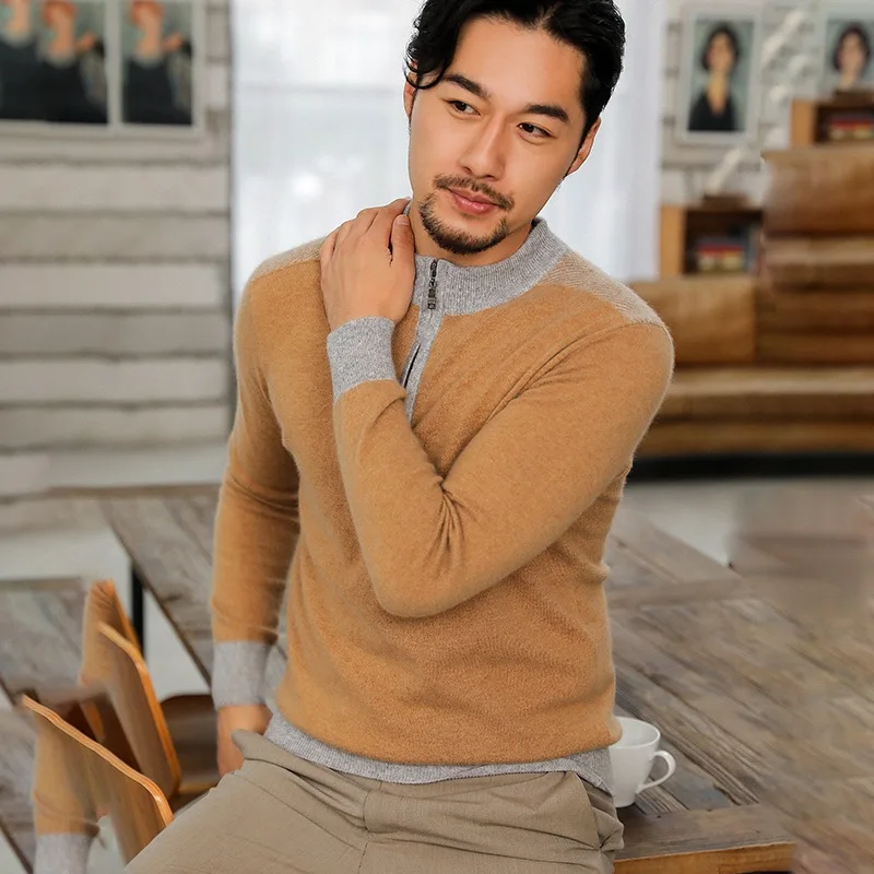 Autumn And Winter New Style Men Woollen Sweater Half-Turtle-Neck Sweater Solid Color Casual Underwear Warm Long Sleeve Pullover
Autumn And Winter New Style Men Woollen Sweater Half-Turtle-Neck Sweater Solid Color Casual Underwear Warm Long Sleeve Pullover