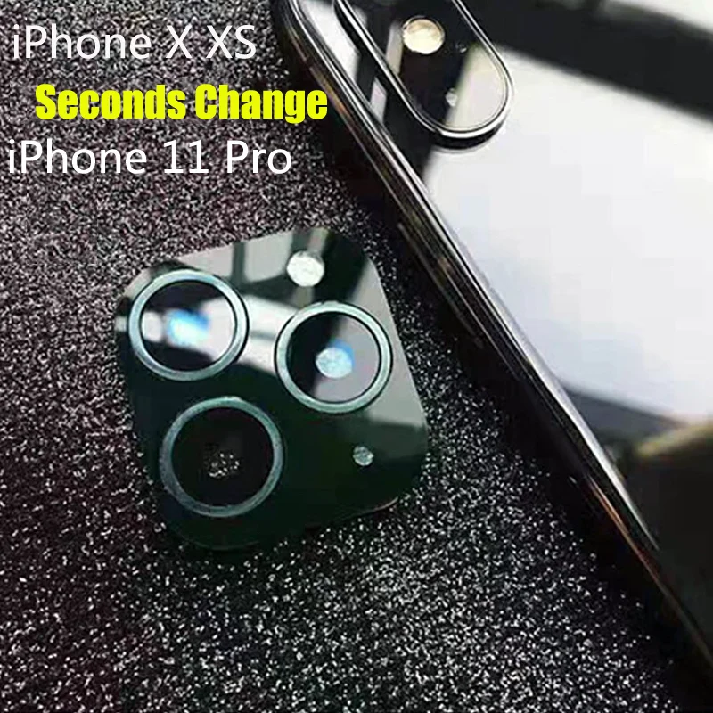 Luxury Metal Stereo lens Seconds Change For iPhone 11 Pro Titanium Alloy Camera Lens Cover For iPhone X XS MAX Lens Cover
Luxury Metal Stereo lens Seconds Change For iPhone 11 Pro Titanium Alloy Camera Lens Cover For iPhone X XS MAX Lens Cover