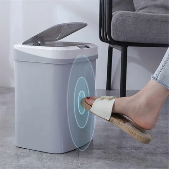 15L Automatic Smart Sensor Dustbin PP Plastic Kitchen Bedroom Energy-Saving Intelligent Sensor Trash Can Household Merchandises
15L Automatic Smart Sensor Dustbin PP Plastic Kitchen Bedroom Energy-Saving Intelligent Sensor Trash Can Household Merchandises