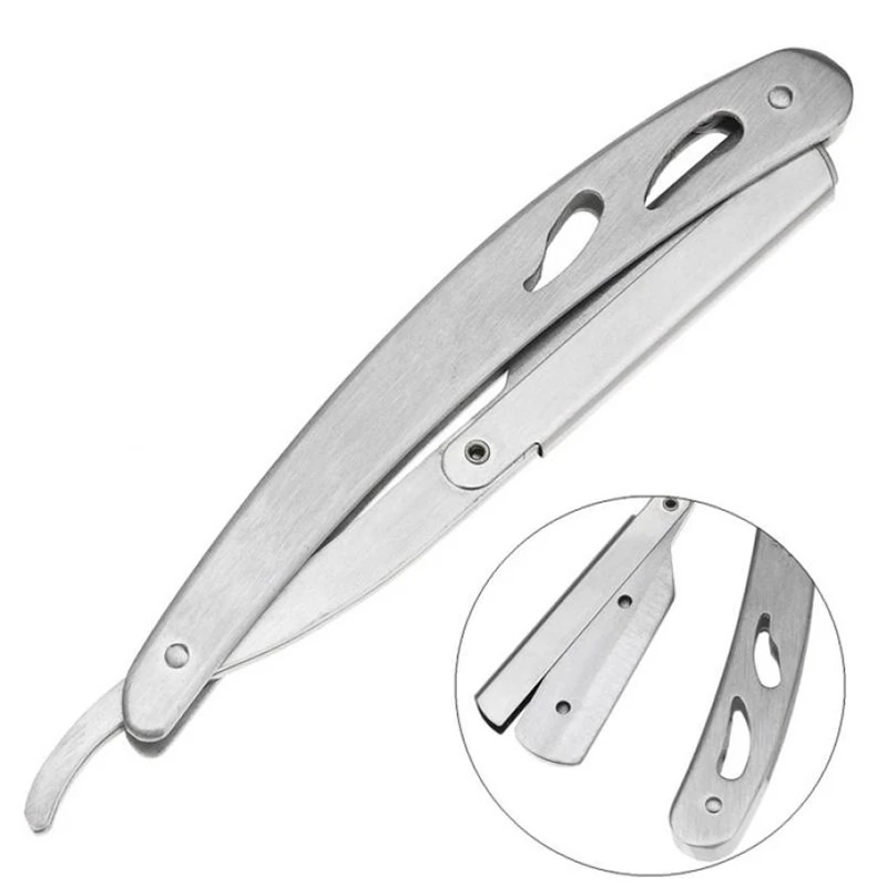 Stainless Steel Professional Straight Barber Razor Blade Holder Razor Folding Shaving Cutter Holder Rack Suitable to Shave Beard
Stainless Steel Professional Straight Barber Razor Blade Holder Razor Folding Shaving Cutter Holder Rack Suitable to Shave Beard