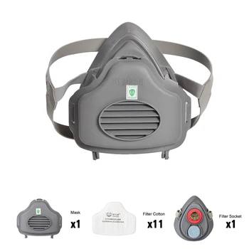 POWECOM 3700 Dust Mask Particulate Respirator Half Face Mask w/ KN95 Filter Cotton Socket Protective Mouth Mask Anti-Dust Haze
POWECOM 3700 Dust Mask Particulate Respirator Half Face Mask w/ KN95 Filter Cotton Socket Protective Mouth Mask Anti-Dust Haze