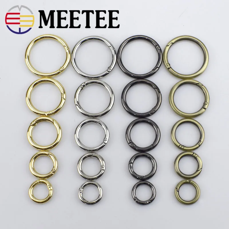 5pcs Spring O Rings Metal key ring Spring buckles Belt Strap Dog Chain Buckles Luggage DIY Sewing handmade Bag Opening ring
5pcs Spring O Rings Metal key ring Spring buckles Belt Strap Dog Chain Buckles Luggage DIY Sewing handmade Bag Opening ring